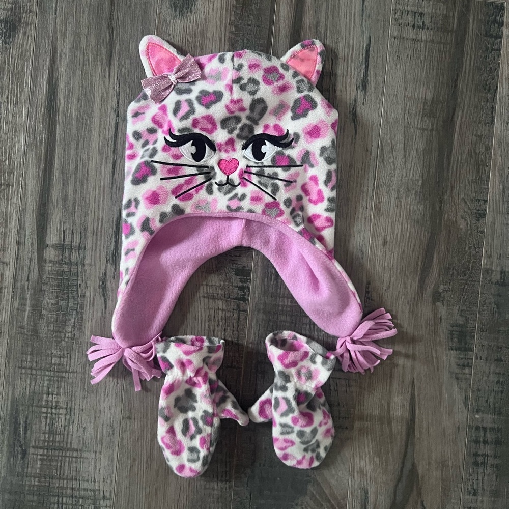 Toddler Girls Hat & Glove Set